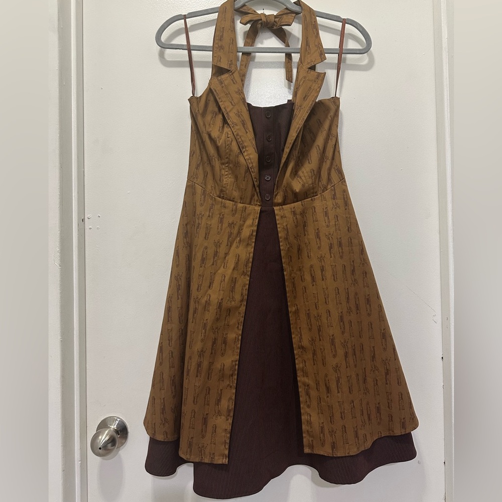 Hot Topic Exclusive Collection Doctor Who Regeneration Halter Dress Sz MD - Picture 7 of 13